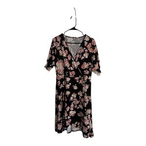 Pink Flutter Sleeve V-Neck Midi Sundress - NEW